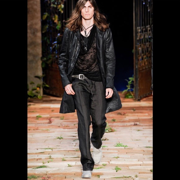 John Varvatos Slim fit waxed coat size 40. - Picture 1 of 11